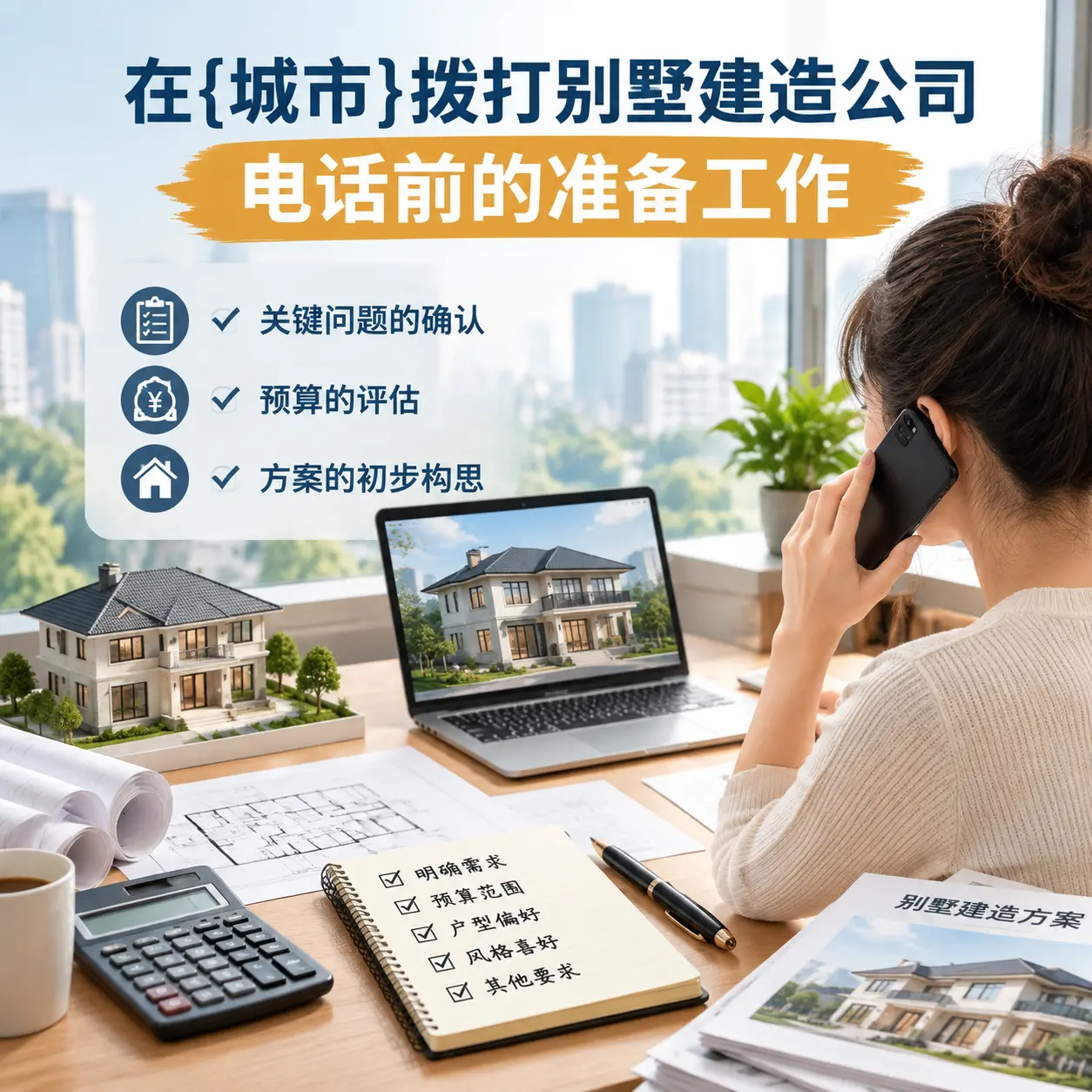 在玉屏拨打别墅建造公司电话前的准备工作