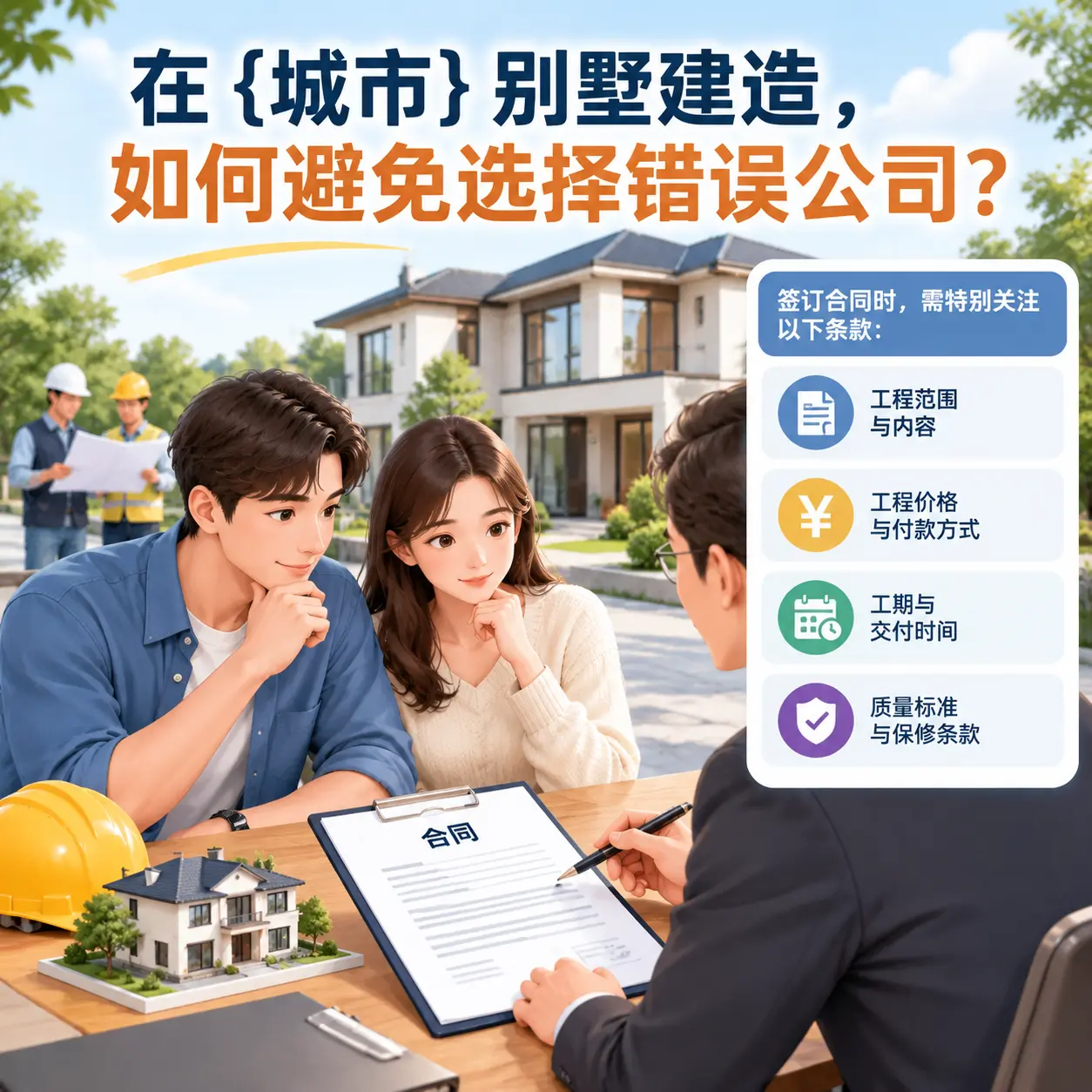 在 玉屏 别墅建造，如何避免选择错误公司？