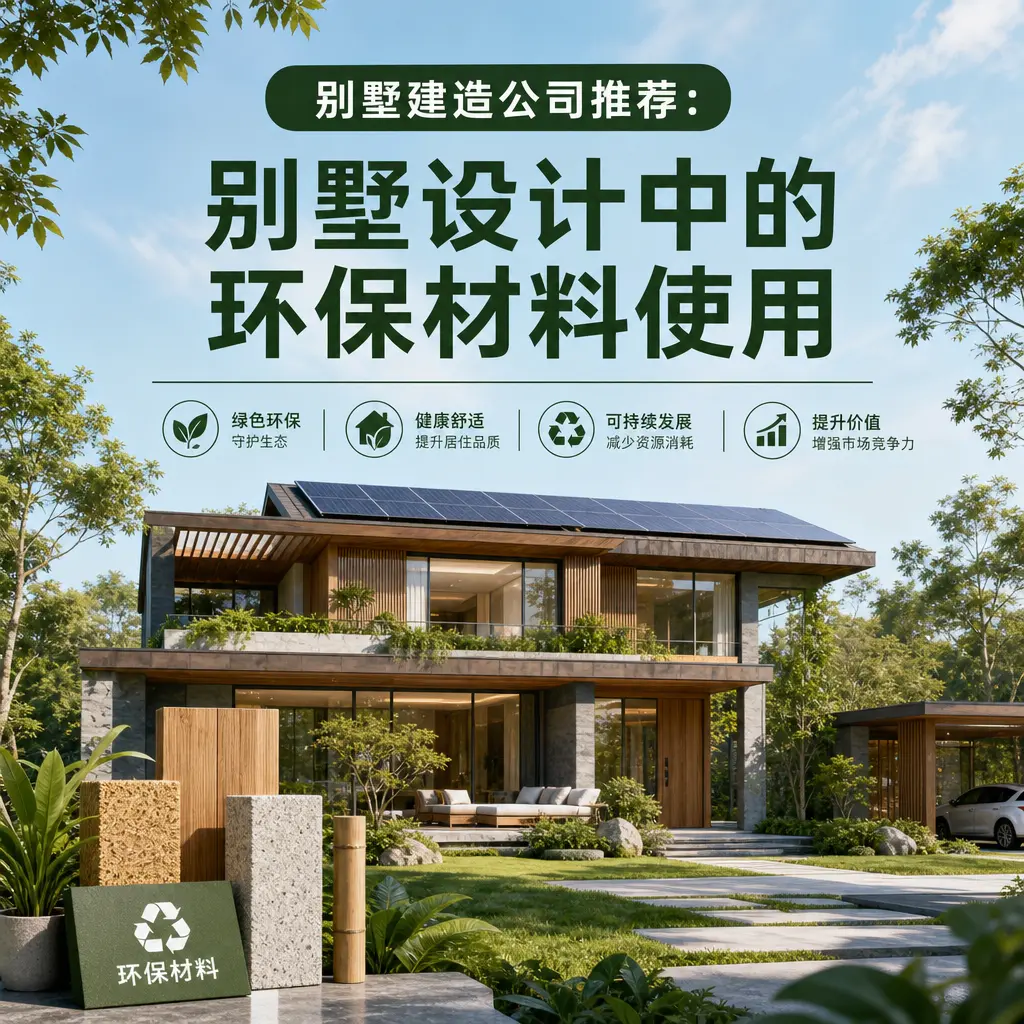 别墅建造公司推荐: 玉屏 别墅设计中的环保材料使用